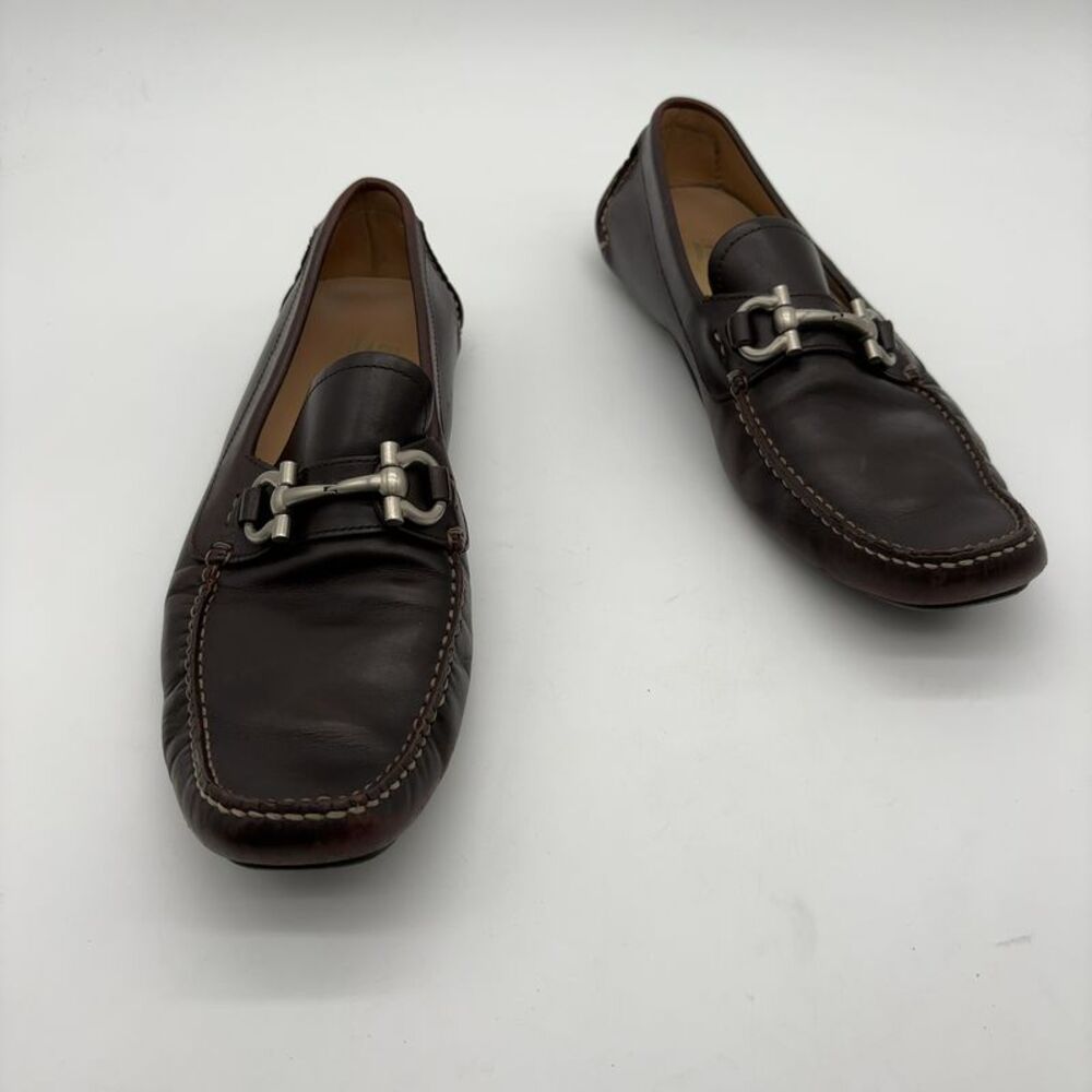 Salvatore Ferragamo Parigi Gancini Driver Slip on Loafers